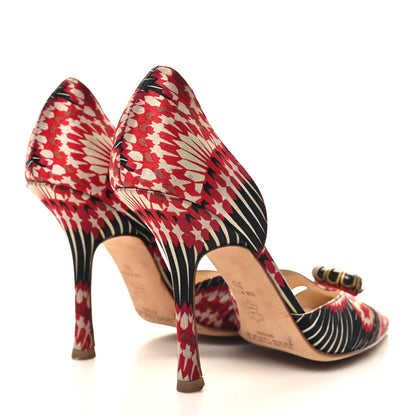 Jimmy Choo Satin Ruby Cutout d'Orsay Pump 36 Mulitcolor 36 Red 4 of 7