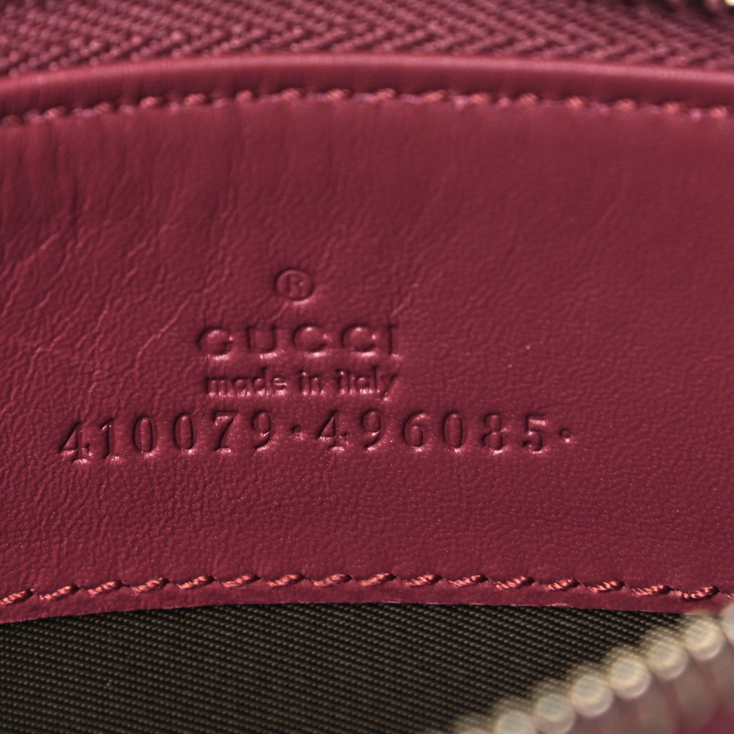 Gucci GG Supreme Monogram Blooms Small Zip Pouch Beige Multicolor Dry Rose 7 of 7