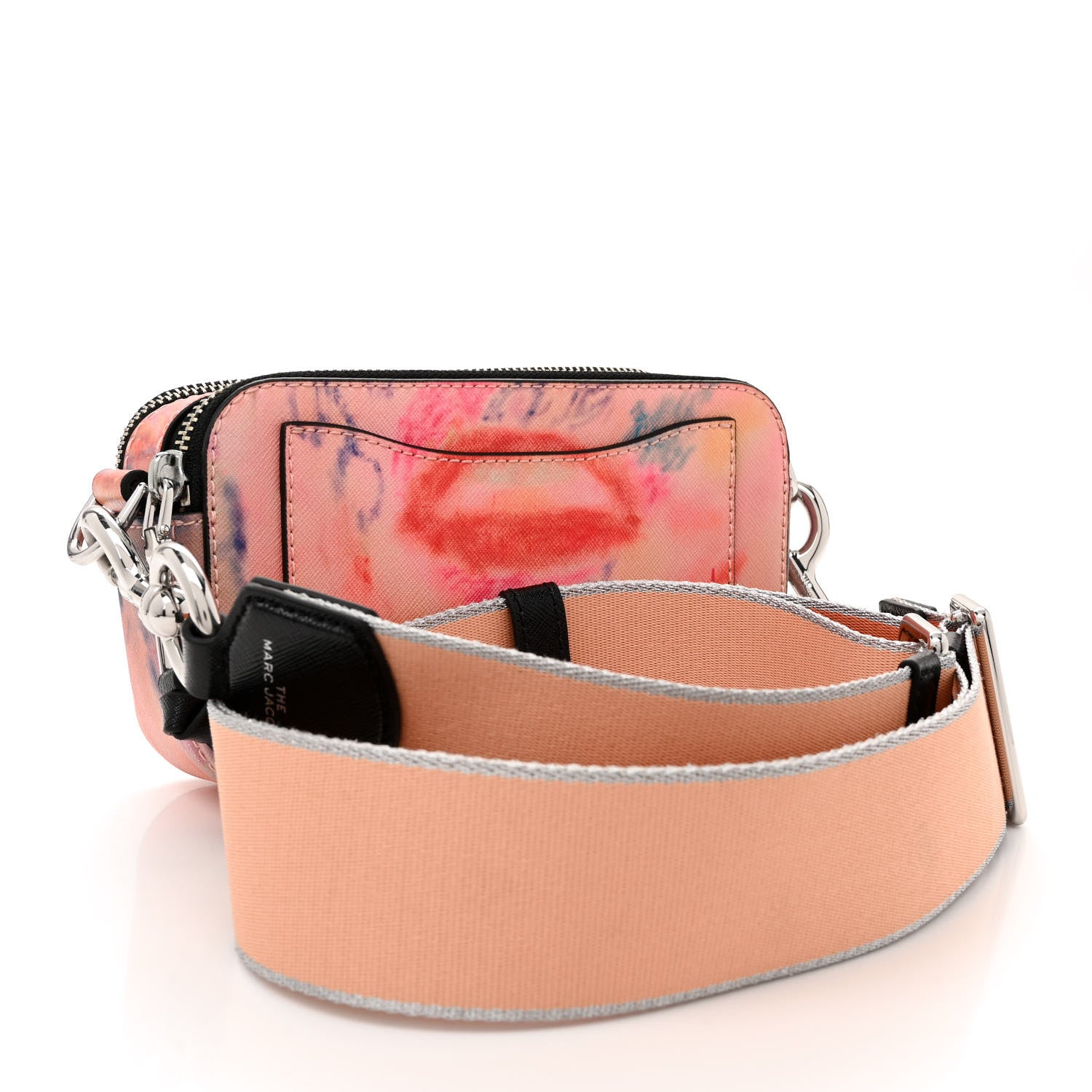 Marc Jacobs Saffiano Small The Watercolor Snapshot Camera Bag Nude Multicolor 4 of 12