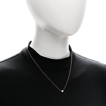 Tiffany 18K Rose Gold Diamond .25ct Elsa Peretti Diamonds by the Yard Pendant Necklace 2 of 6