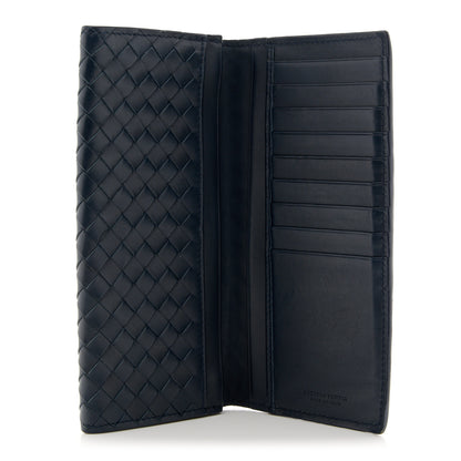 Bottega Veneta Nappa Intrecciato Continental Flap Wallet Blue 5 of 10