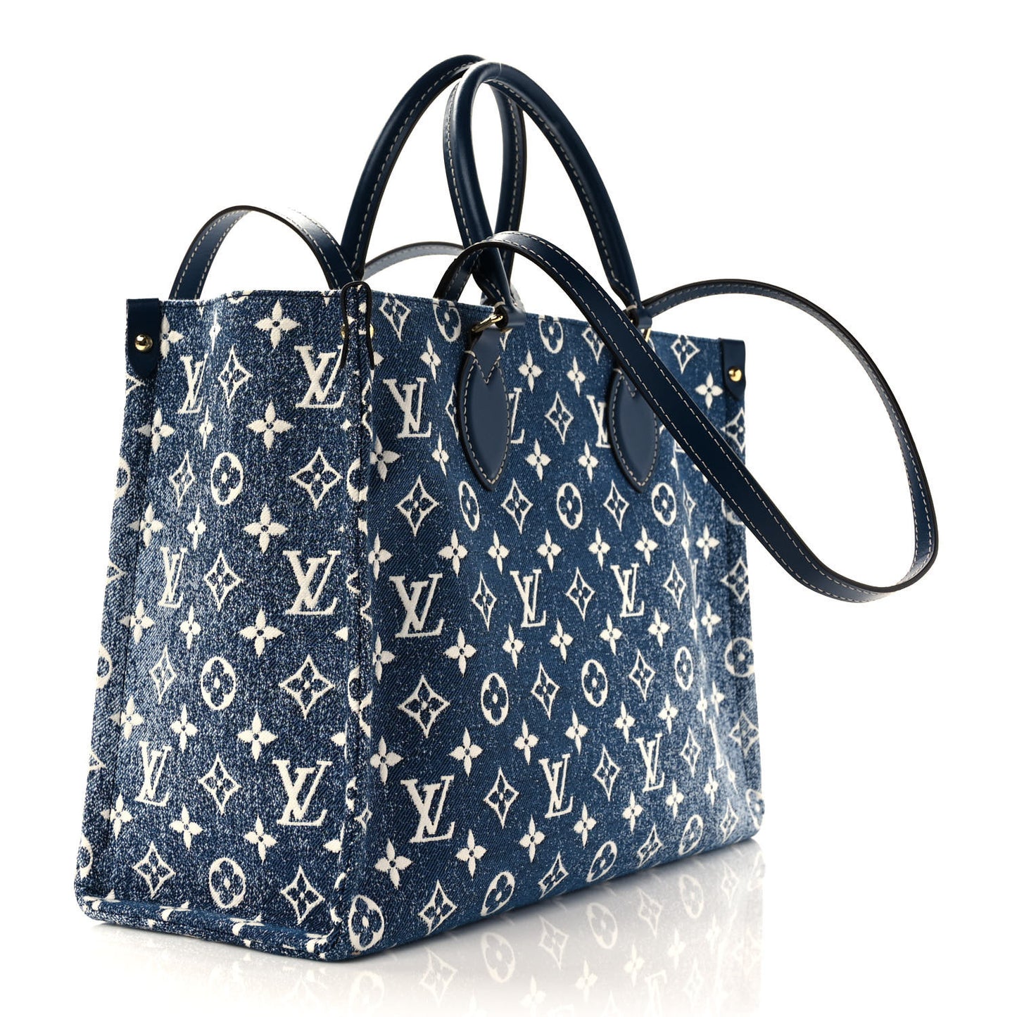 Monogram Jacquard Denim Onthego MM Bleu