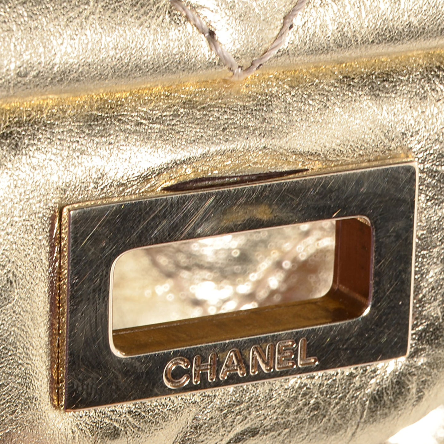 Aged Calfskin 2.55 Reissue 226 Flap Metallic Gold