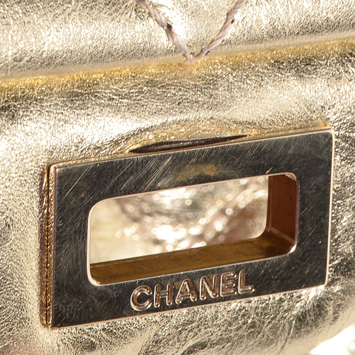 Chanel Aged Calfskin 2.55 Reissue 226 Flap Metallic Gold 11 of 11