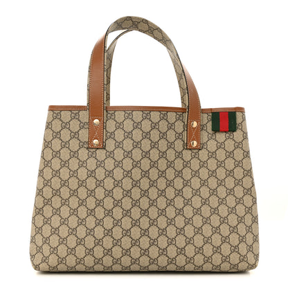 Gucci GG Plus Monogram Medium Signature Web Loop Tote Light Brown 1 of 15
