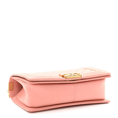 Chanel Caviar Quilted Medium Boy Flap Light Pink 4 of 10