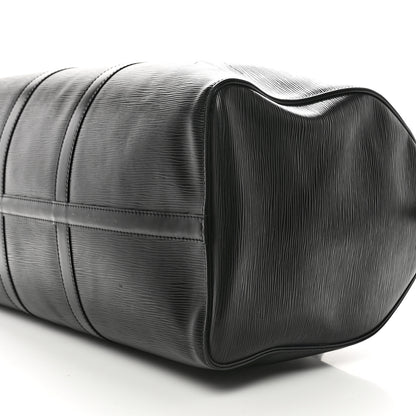 Louis Vuitton Epi Keepall 50 Black 9 of 11