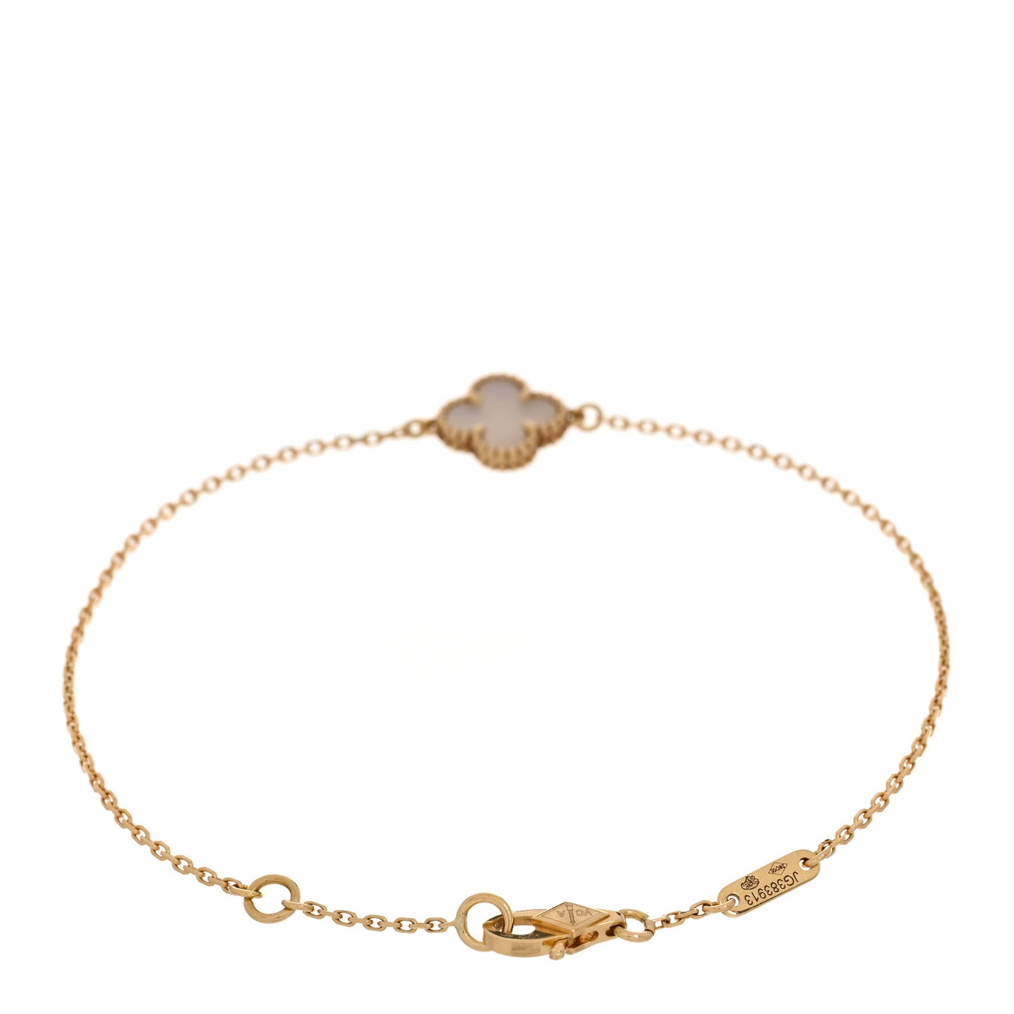 18K Yellow Gold Mother of Pearl Sweet Alhambra Bracelet