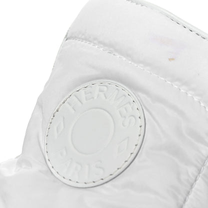Hermes Calfskin Parachute Fresh Ankle Boots 37 White 13 of 14