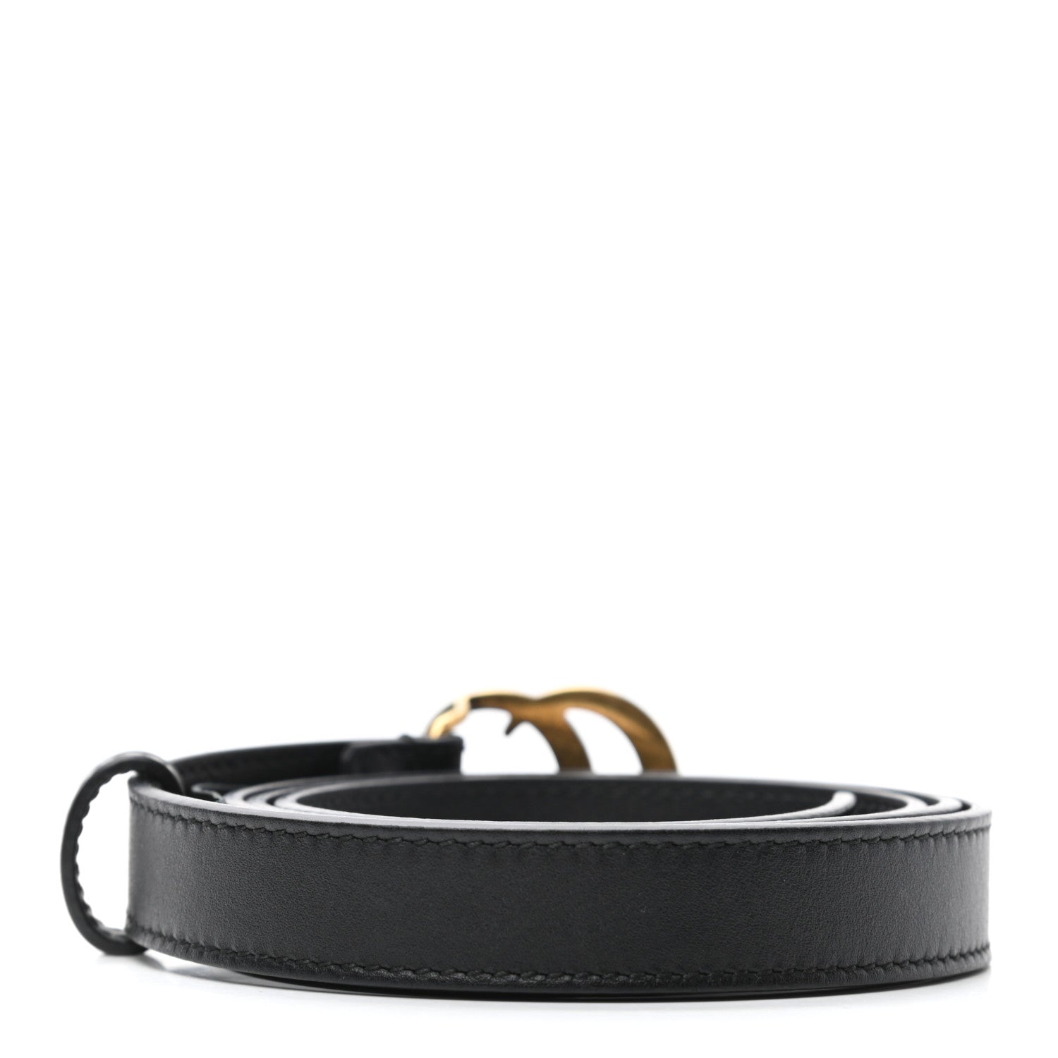 Gucci Calfskin Double G 20mm Belt 95 38 Black 2 of 7