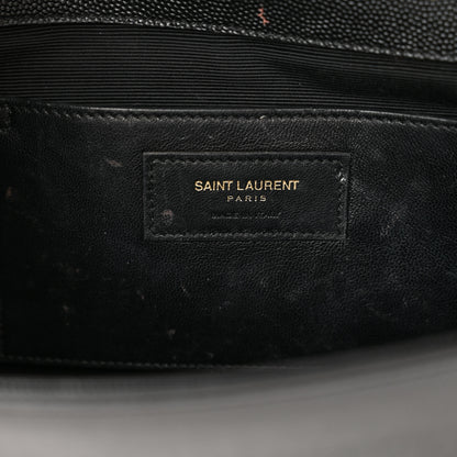 Saint Laurent Grain De Poudre Monogram Cassandre Clutch Black 6 of 12