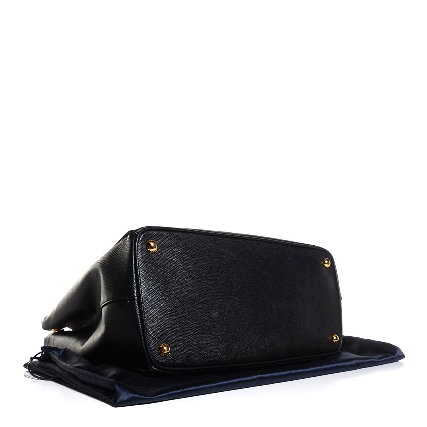 Prada Saffiano Lux Medium Double Zip Tote Nero Black 4 of 11