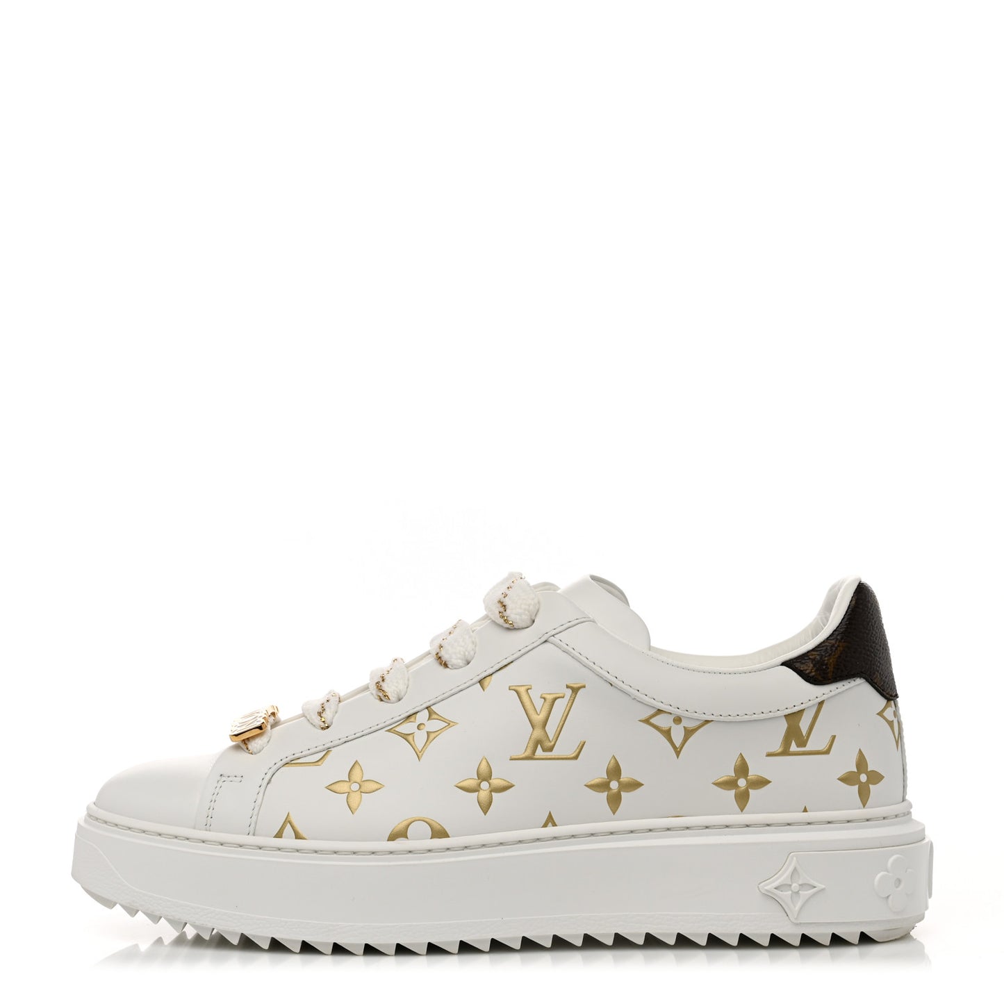 Monogram Time Out Sneakers 38 Gold
