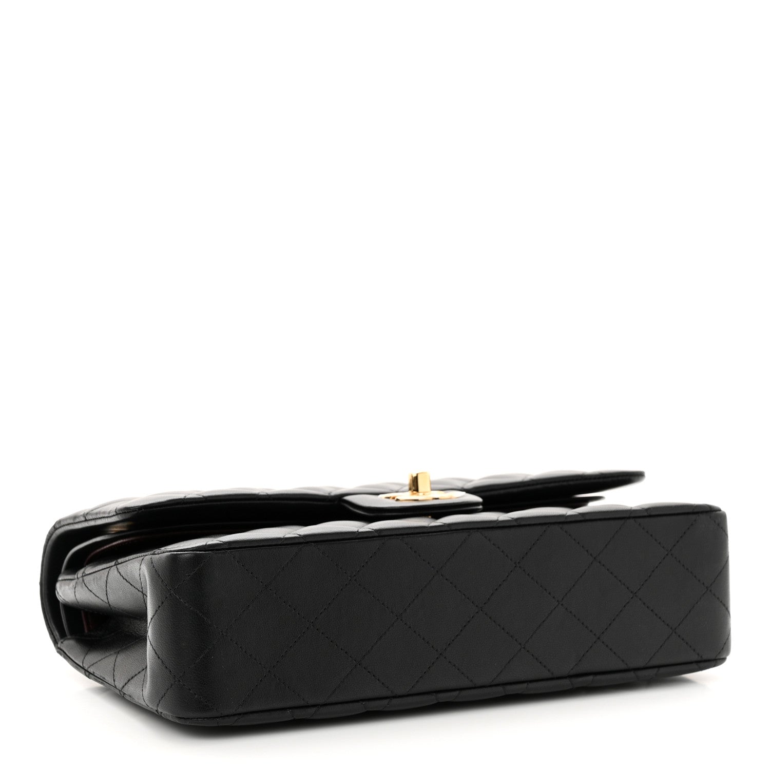 Chanel Lambskin Quilted Medium Double Flap Black 4 of 12