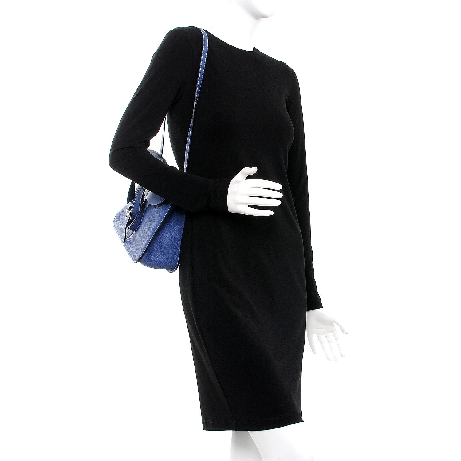 Hermes Taurillon Clemence Halzan 31 Brighton Bleu 2 of 9