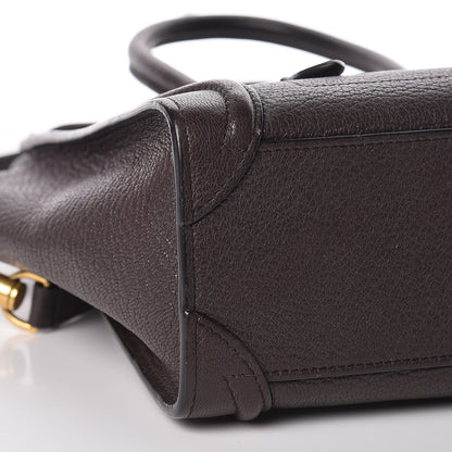 Celine Goatskin Nano Luggage Dark Taupe 11 of 15