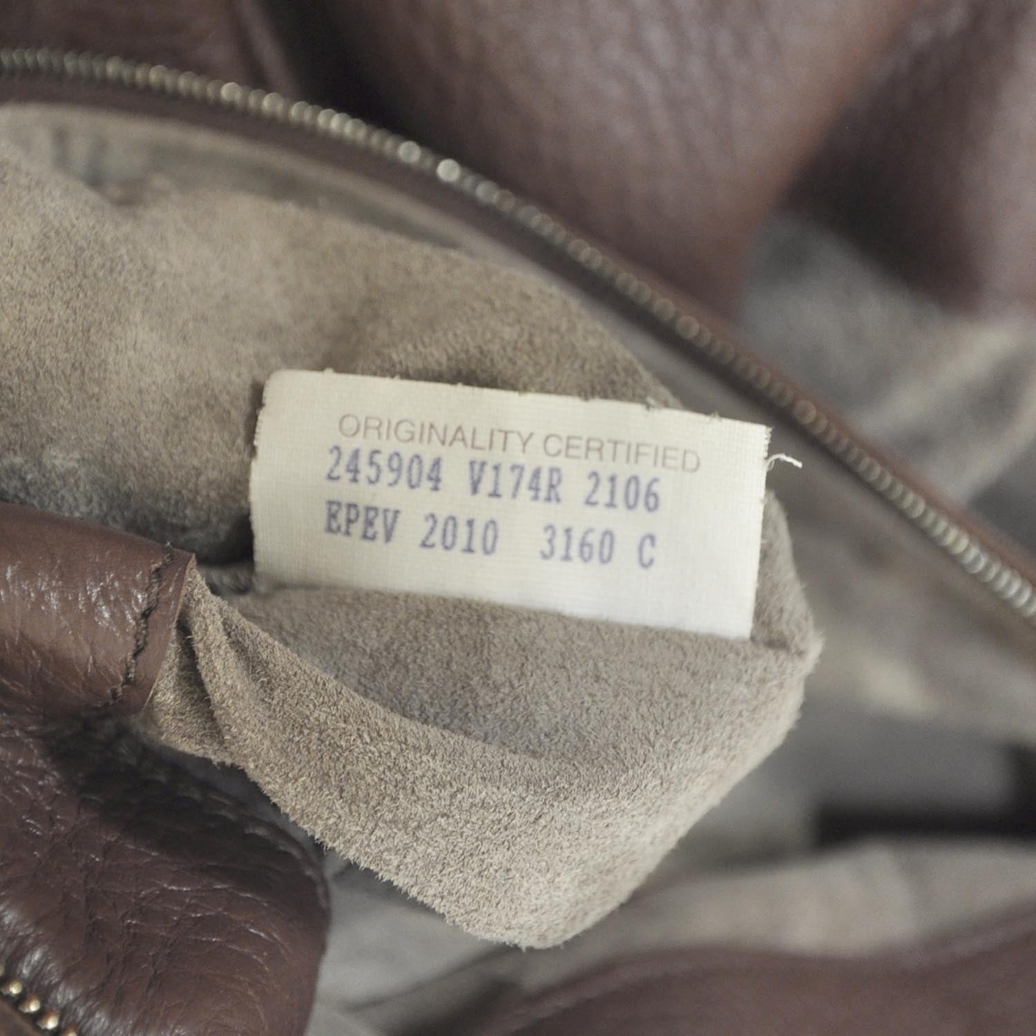 Bottega Veneta Cervo Woven Detail Hobo Truffle 9 of 9