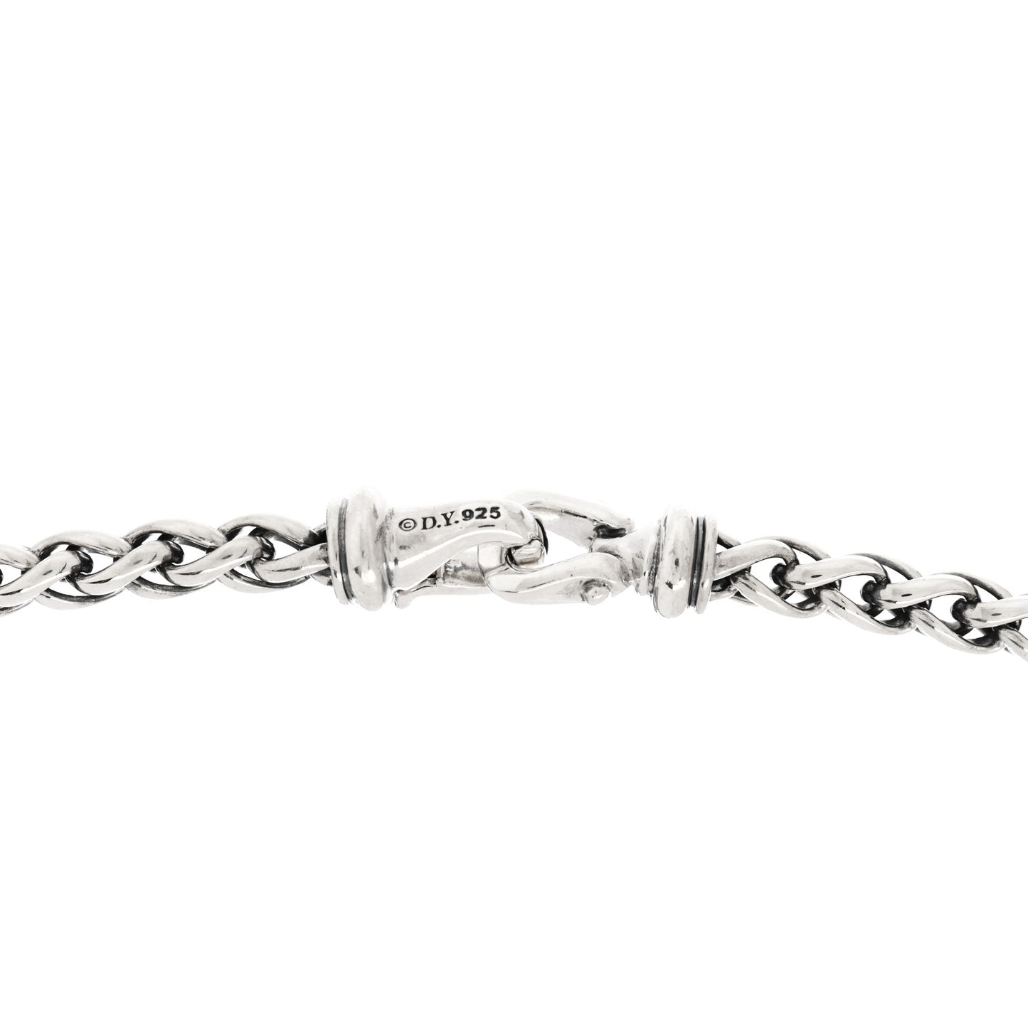 Sterling Silver Diamond Black Onyx 16mm Albion Wheat Chain Pendant Necklace