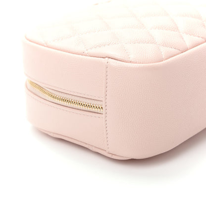Chanel Caviar Quilted Medium Curvy Pouch Cosmetic Case Light Pink 6 of 10