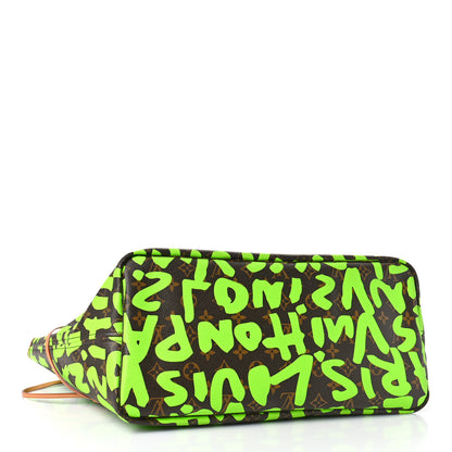 Louis Vuitton Monogram Graffiti Neverfull GM Green 4 of 9