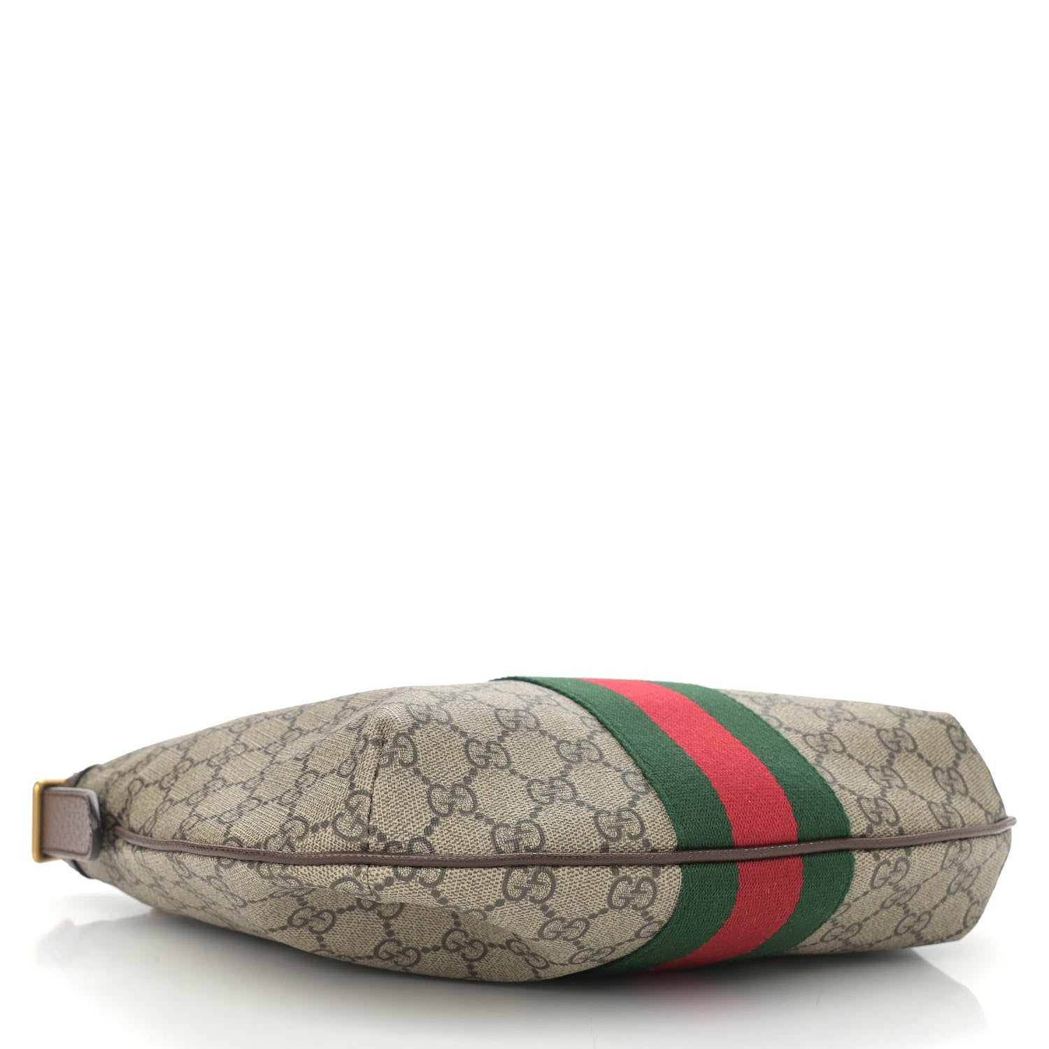 Gucci GG Supreme Monogram Web Small Ophidia Half Moon Hobo Brown 4 of 10