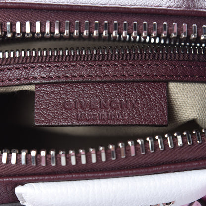 Givenchy Sugar Goatskin Mini Tri-Color Antigona Burgundy Pink White 6 of 11