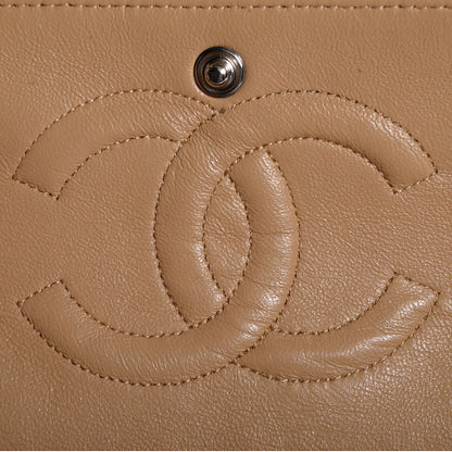 Chanel Caviar Quilted Medium Double Flap Beige 7 of 9
