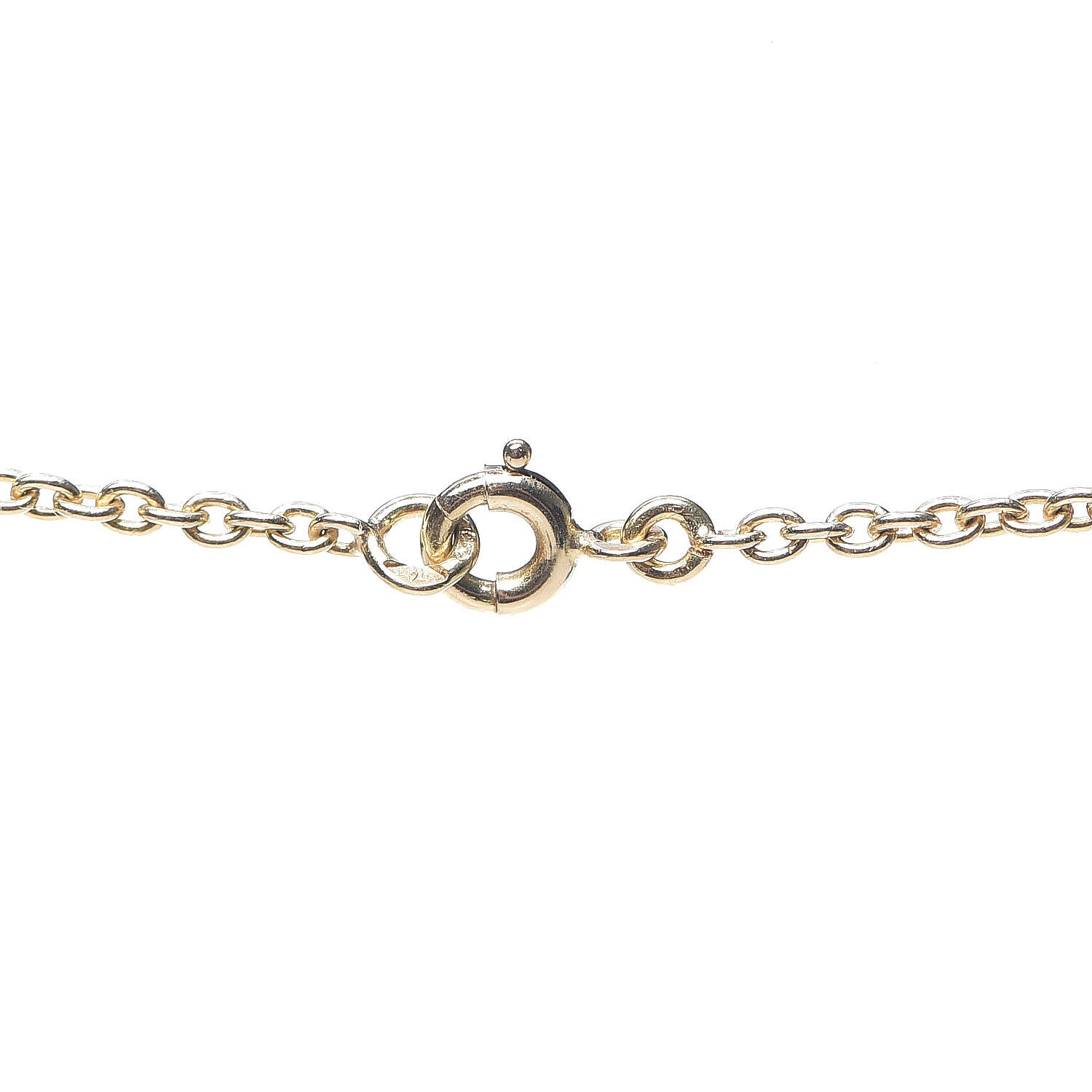 Van Cleef & Arpels 18K Yellow Gold Diamond White Coral Bow Necklace 3 of 5