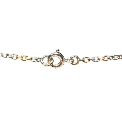 Van Cleef & Arpels 18K Yellow Gold Diamond White Coral Bow Necklace 3 of 5