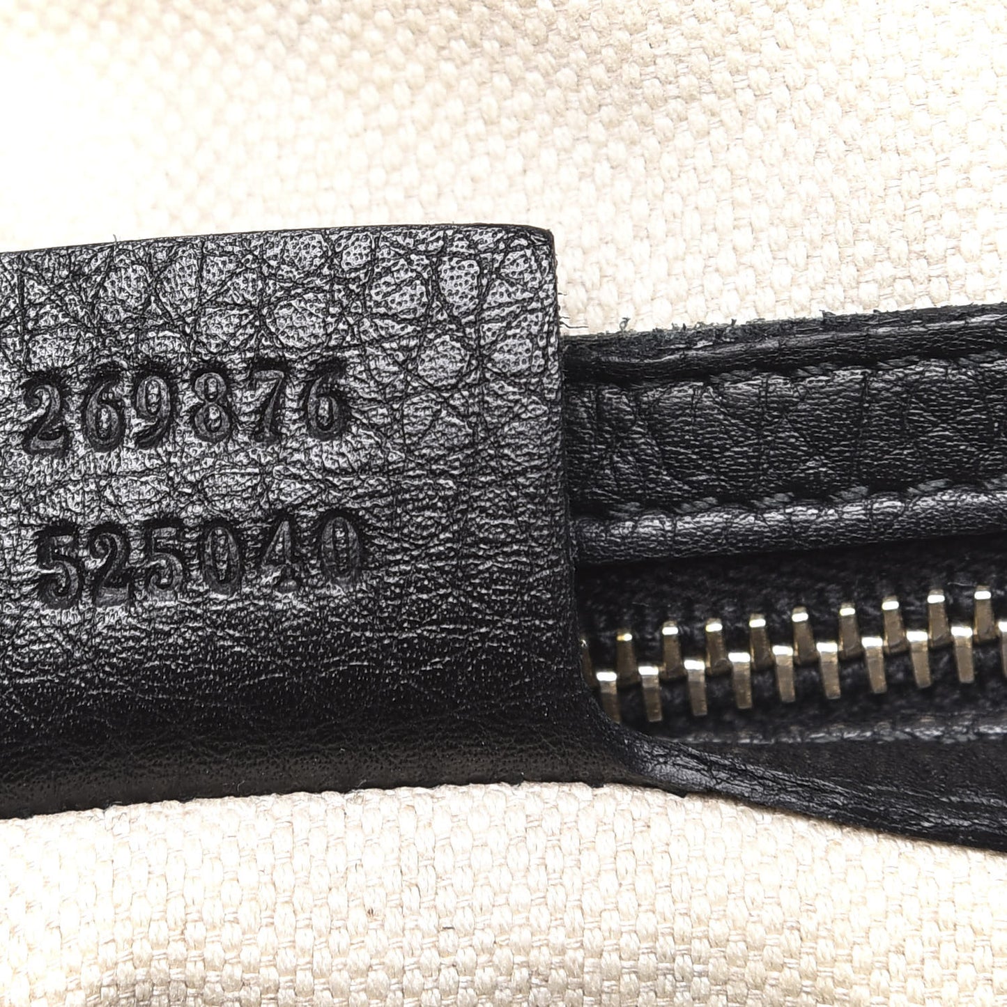 Calfskin Vintage Web Small Boston Black