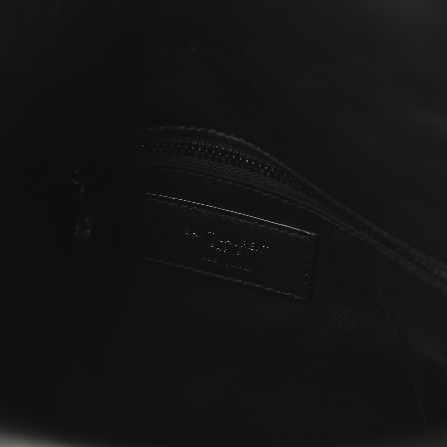 Saint Laurent Lambskin Quilted Medium Loulou Puffer Monogram Chain Satchel Black 8 of 9