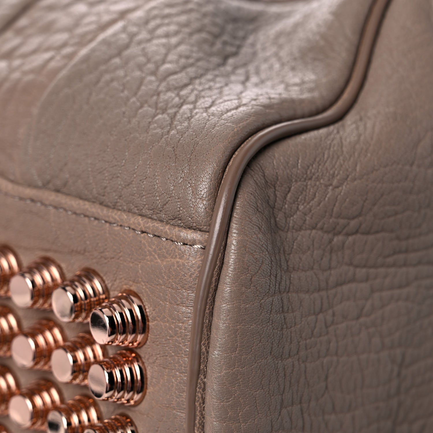 Alexander Wang Pebbled Lambskin Rocco Latte Rose Gold Hardware 9 of 12
