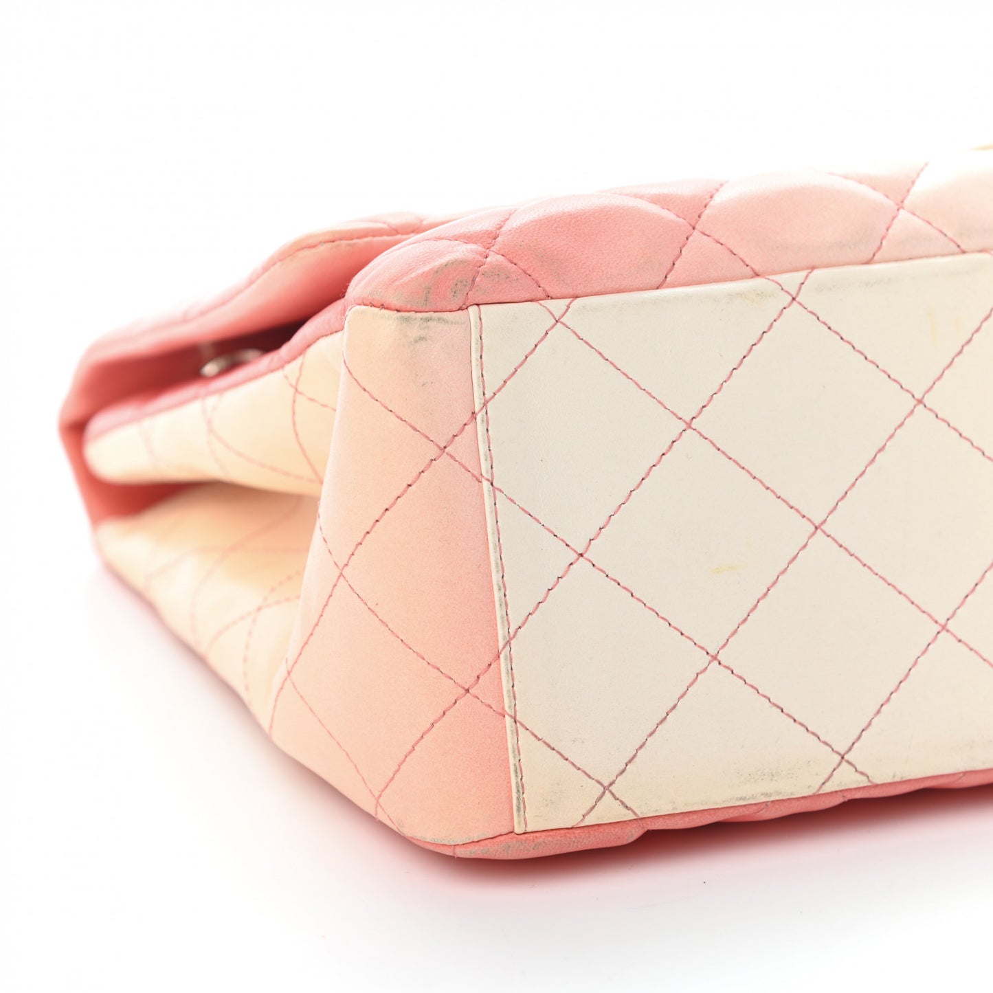 Lambskin Degrade Quilted Maxi Single Flap Pink