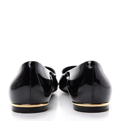 Louis Vuitton Patent Calfskin Eyeline Ballerina Flats 38 Black 7 of 10
