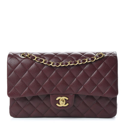 Chanel Caviar Quilted Medium Double Flap Burgundy 1 of 11