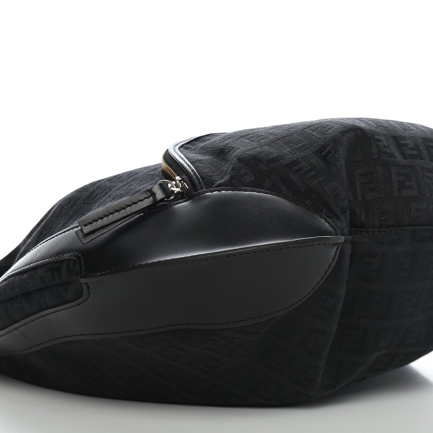 Fendi Zucchino Cuoio Chef Hobo Black 6 of 7