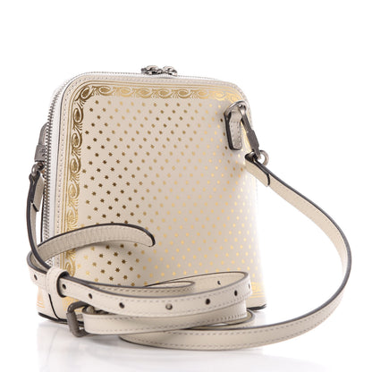 Gucci X SEGA Calfskin GUCCY Stars Mini Dome Shoulder Bag Moon Steller White Gold 3 of 10