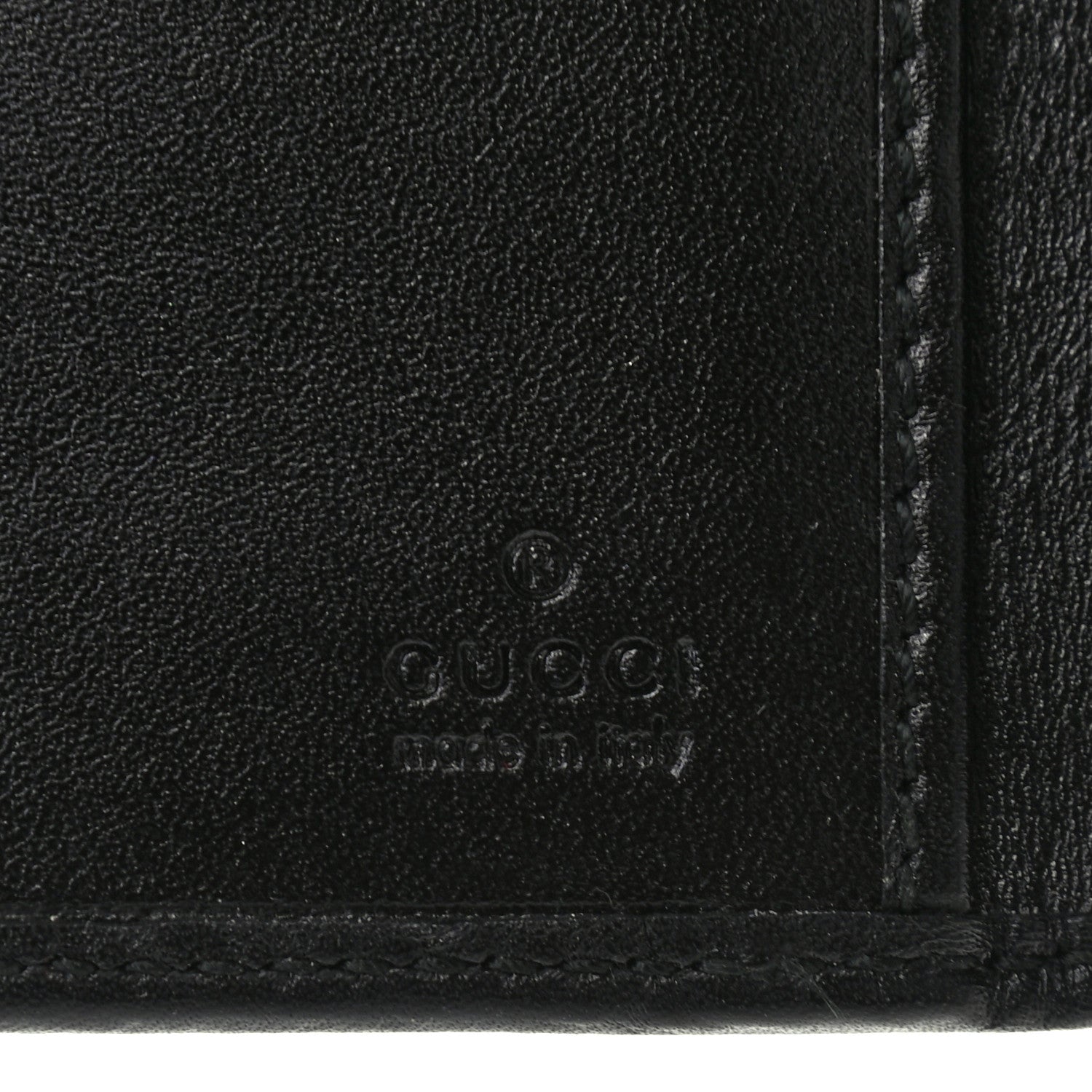 Gucci Imprime Monogram GG Pierce Continental Wallet Black 6 of 7