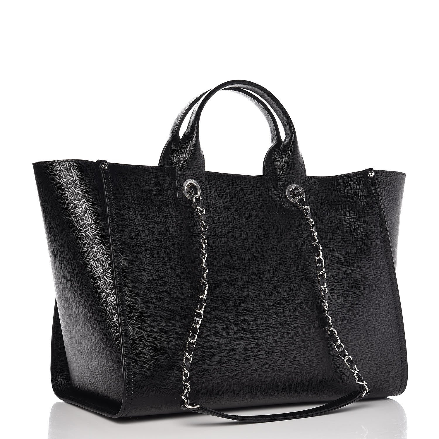 Chanel Caviar Medium Studded Deauville Tote Black 4 of 9