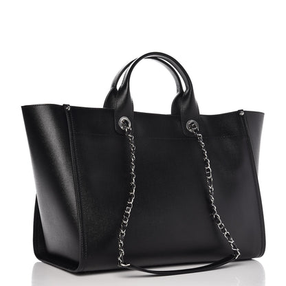 Chanel Caviar Medium Studded Deauville Tote Black 4 of 9