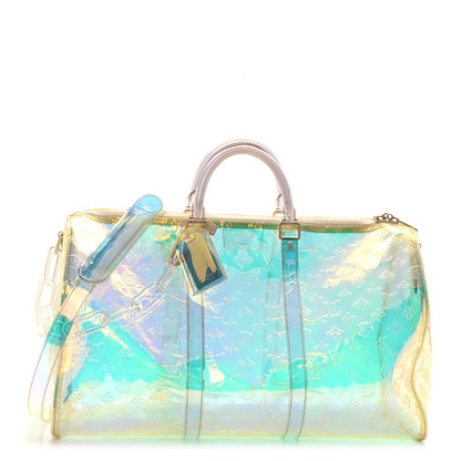 Louis Vuitton PVC Monogram Keepall Bandouliere 50 Iridescent Prism 1 of 11