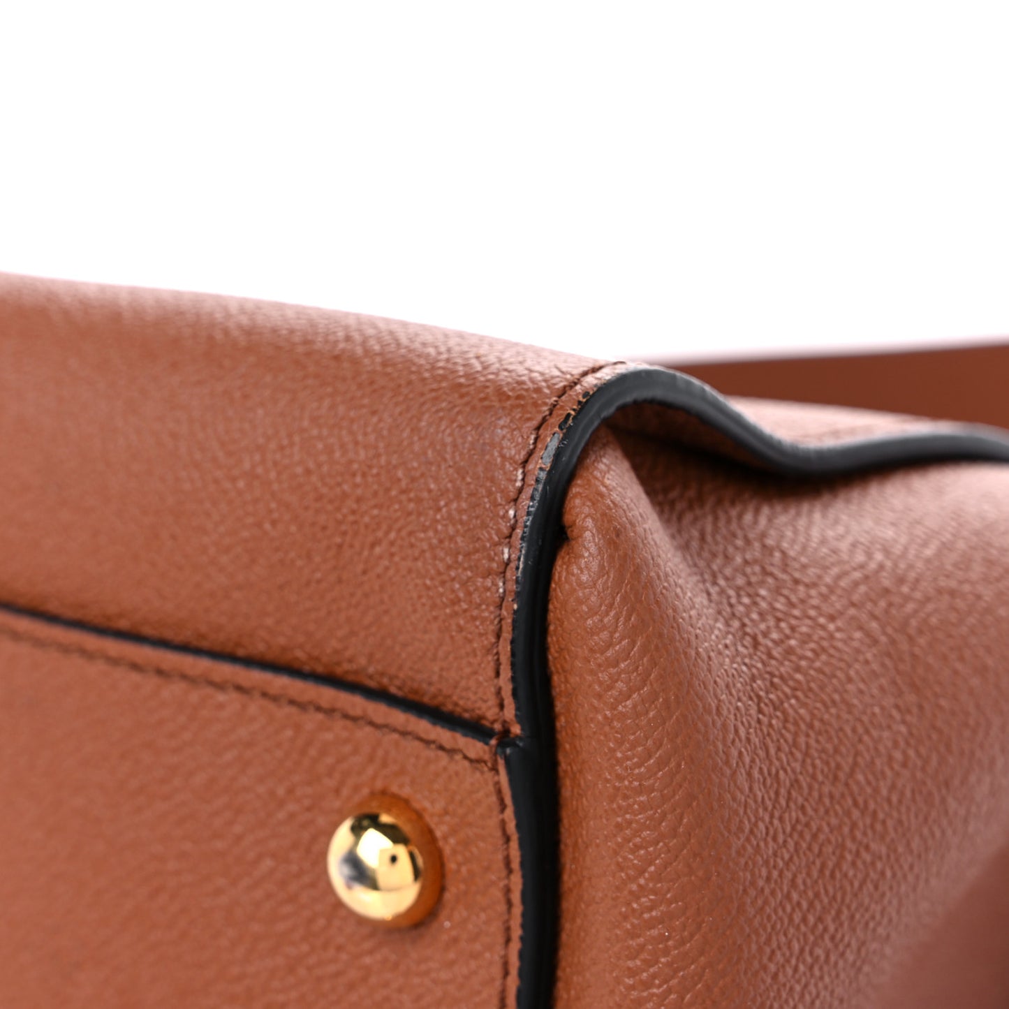 Soft Grain Calfskin Medium Dashwood Buckle Tote Brown