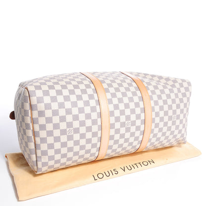 Louis Vuitton Damier Azur Keepall 50 4 of 8
