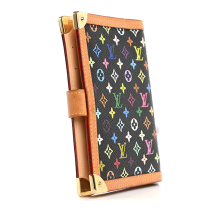 Louis Vuitton Monogram Multicolor Small Ring Agenda Cover Black 3 of 14