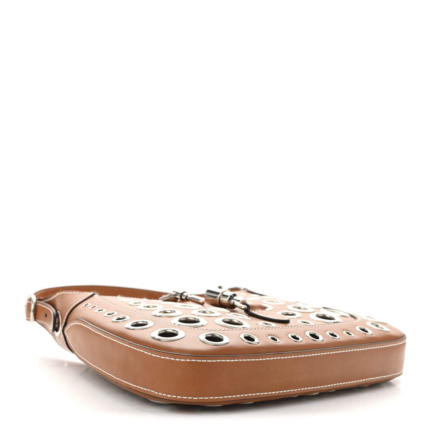 Calfskin Ha Ha Ha Jackie 1961 Eyelet Hobo Cuir