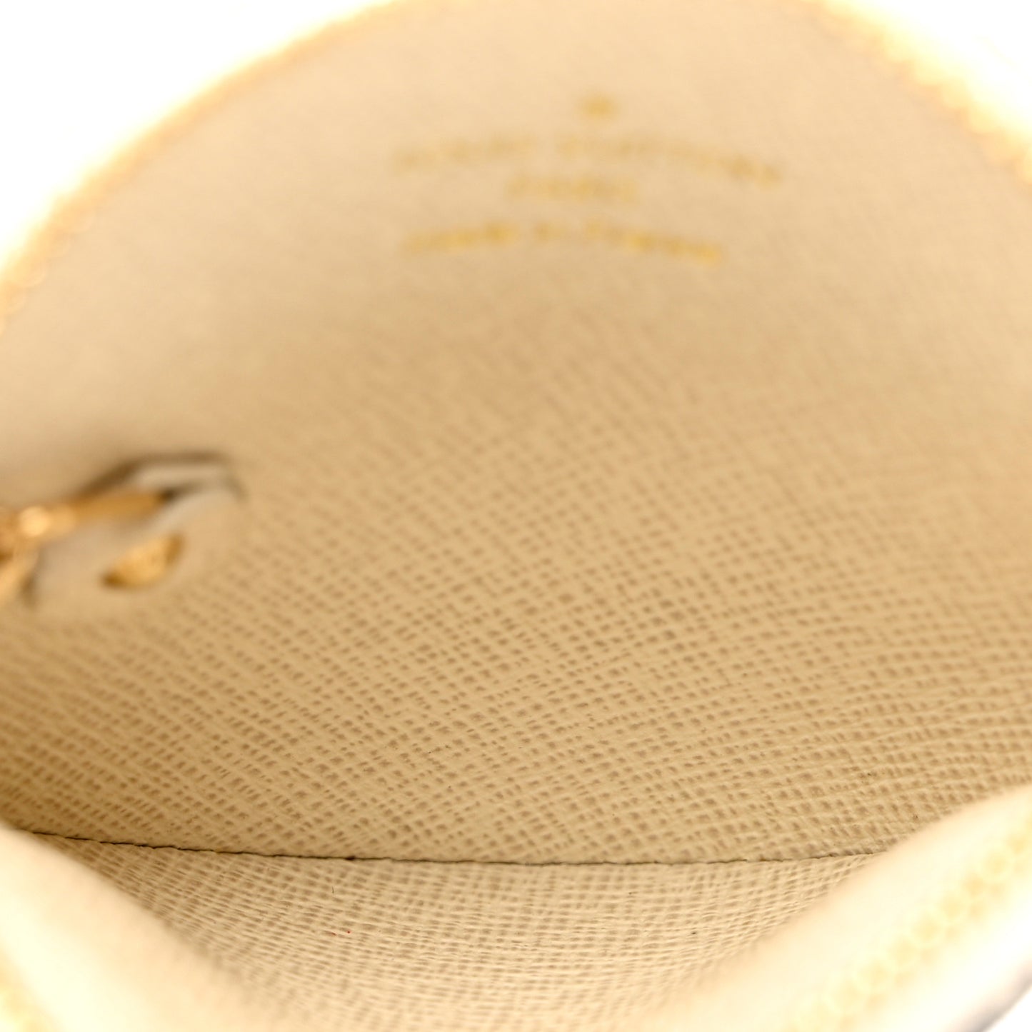 Mini Lin Croisette Round Coin Purse Blue