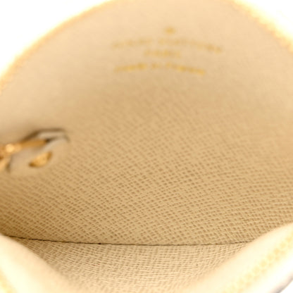 Louis Vuitton Mini Lin Croisette Round Coin Purse Blue 6 of 9