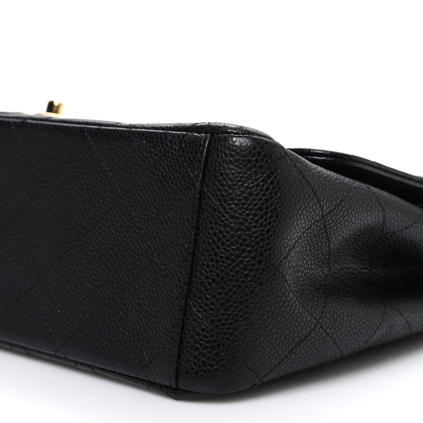 Caviar Quilted Maxi Double Flap Black