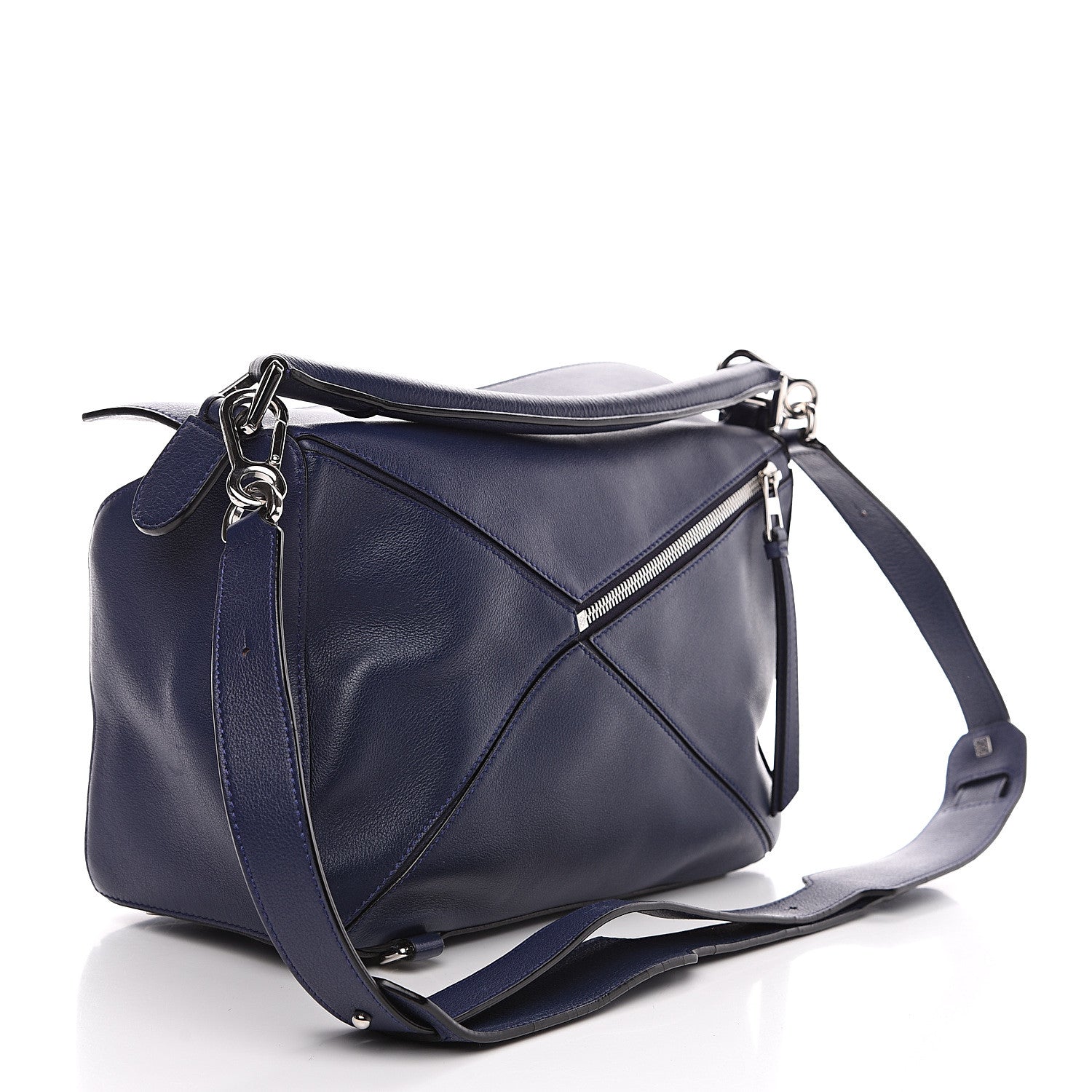 Loewe Calfskin Medium Puzzle Bag Marine 2 of 9