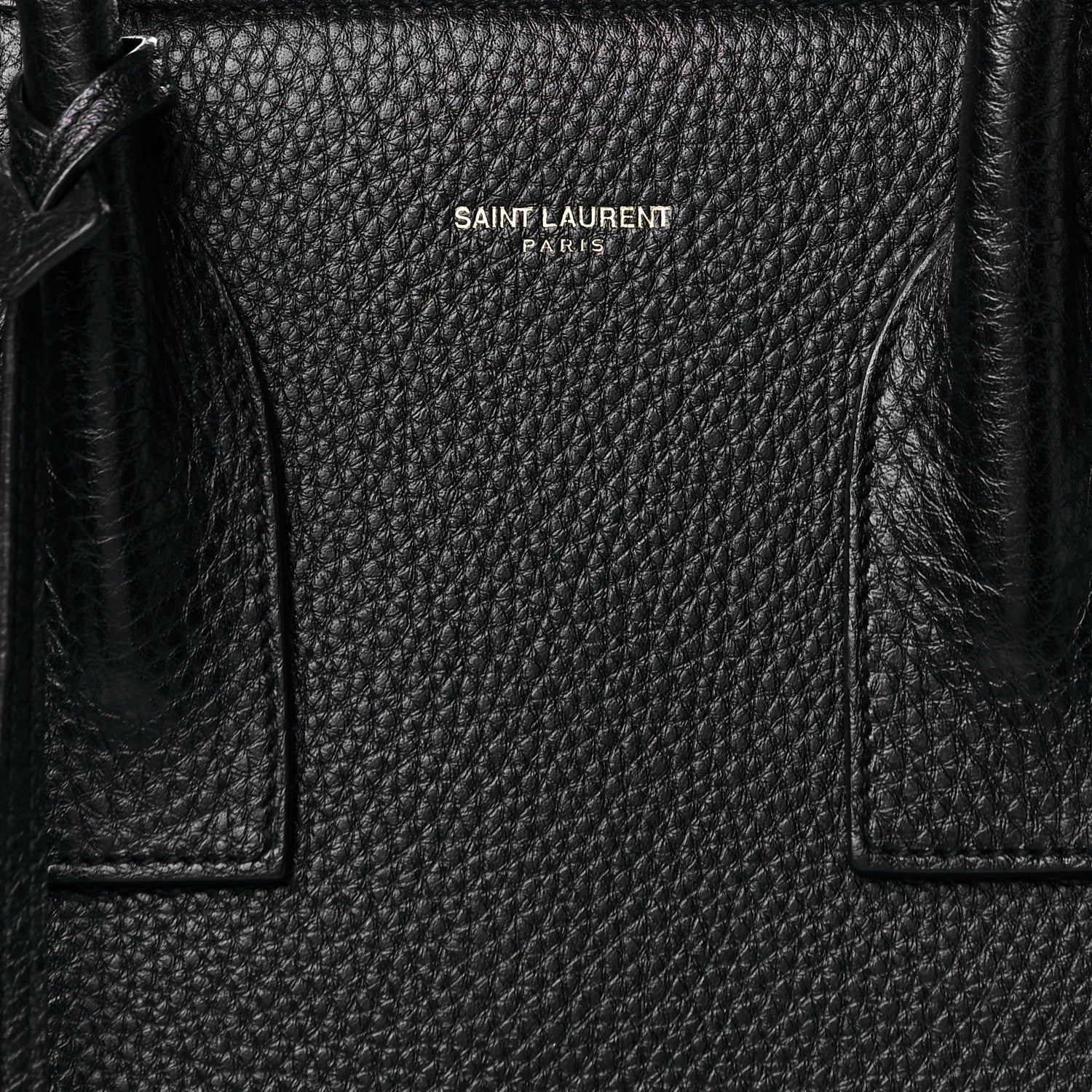 Saint Laurent Grained Calfskin Small Sac De Jour Black 8 of 10